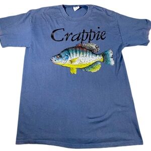 Vintage T-Shirt Men’s Medium Single Stitch 90s Made In USA Crappie Fishing Cal